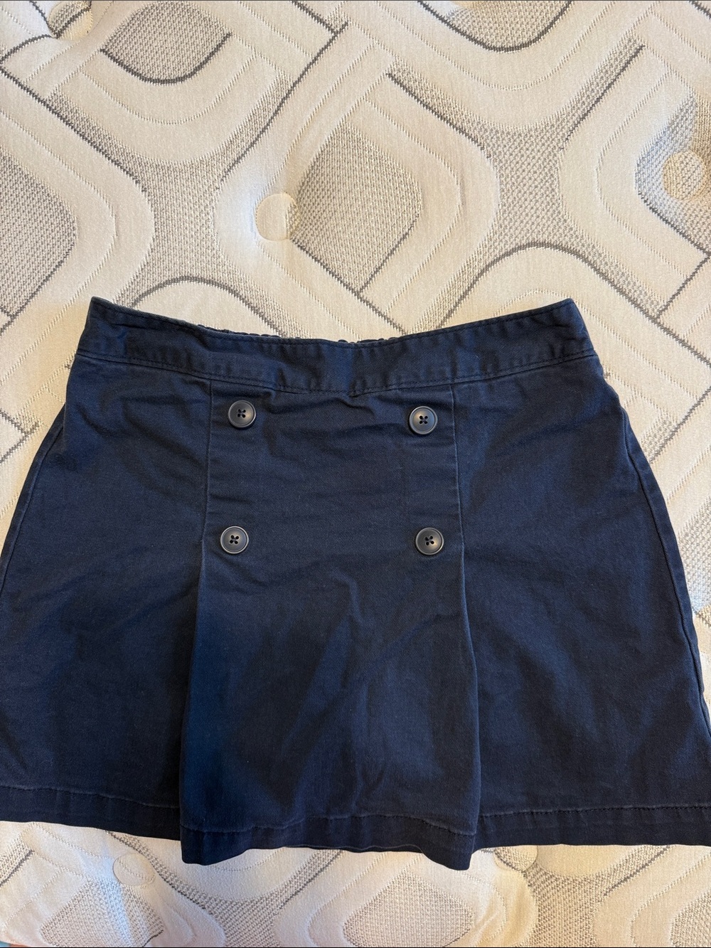 Old Navy Navy Blue Girls' Skort with Button Front Detail